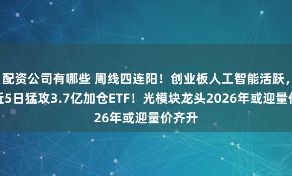 配资公司有哪些 周线四连阳！创业板人工智能活跃，资金近5日猛攻3.7亿加仓ETF！光模块龙头2026年或迎量价齐升